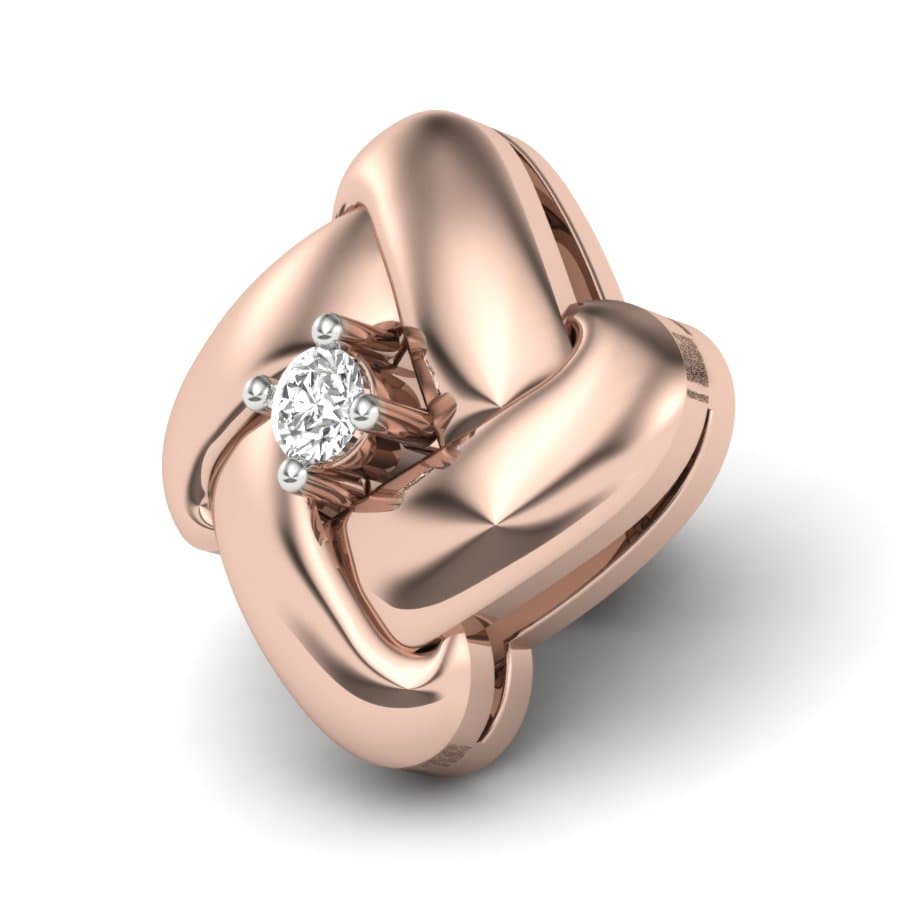 Sofia Miracle Plate Diamond Stud Earrings