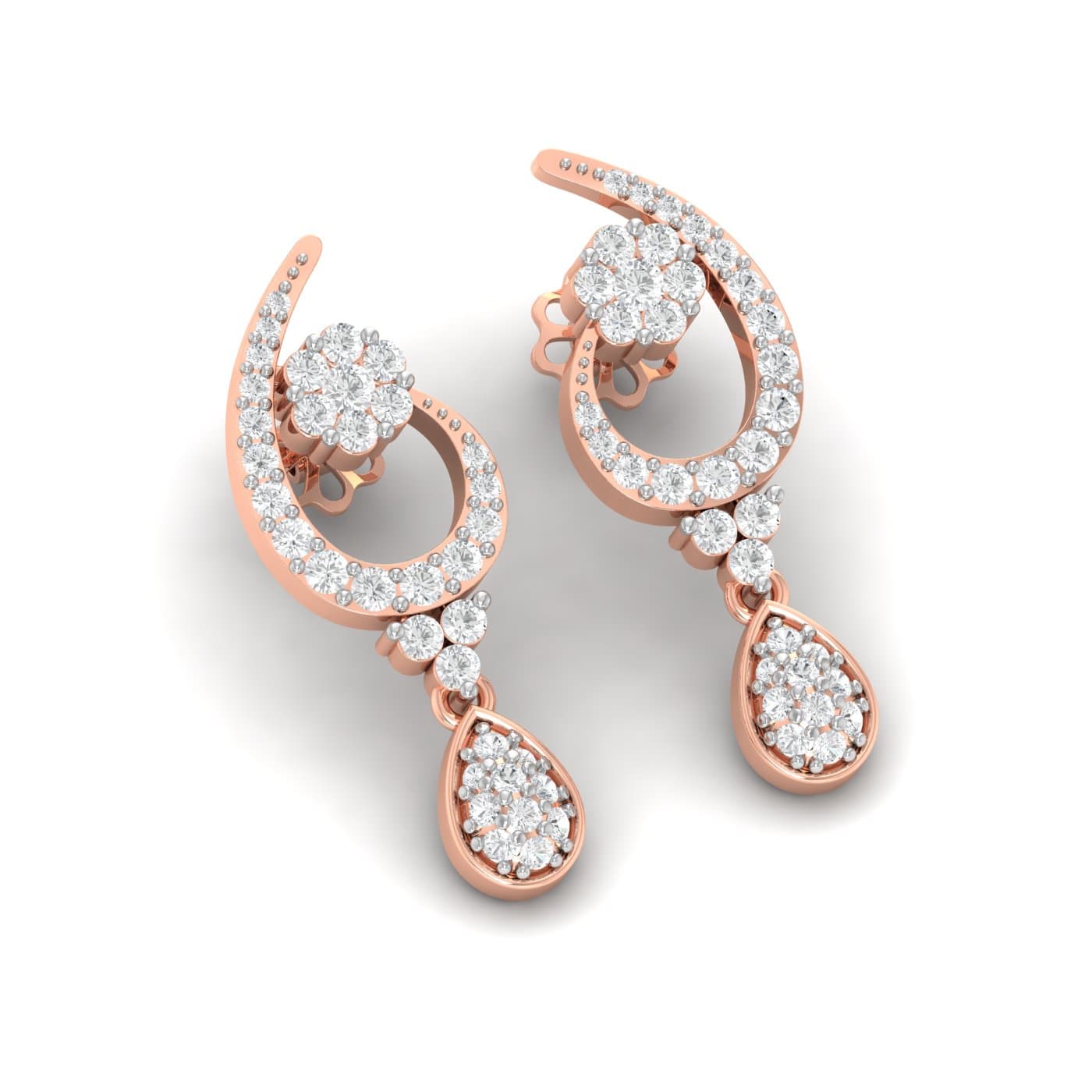 Advika Drop Diamond Earrings