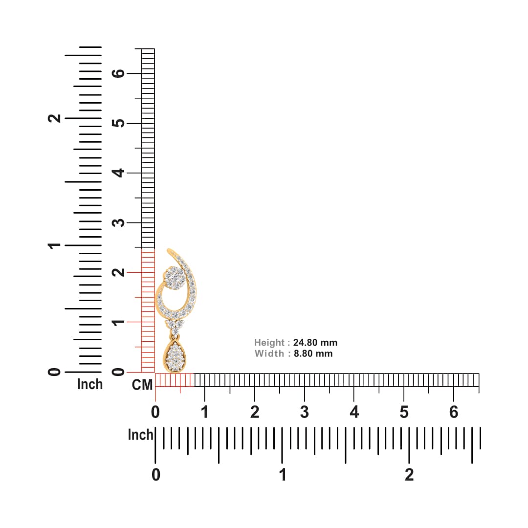 Advika Drop Diamond Earrings