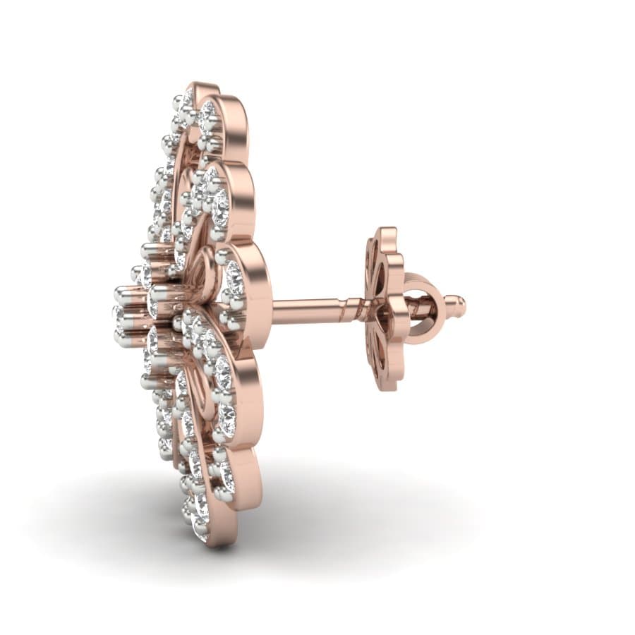 Six Petals Fleur Diamond Earrings