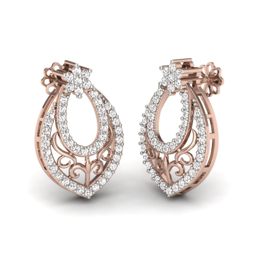 Garima Petal Diamond Earrings