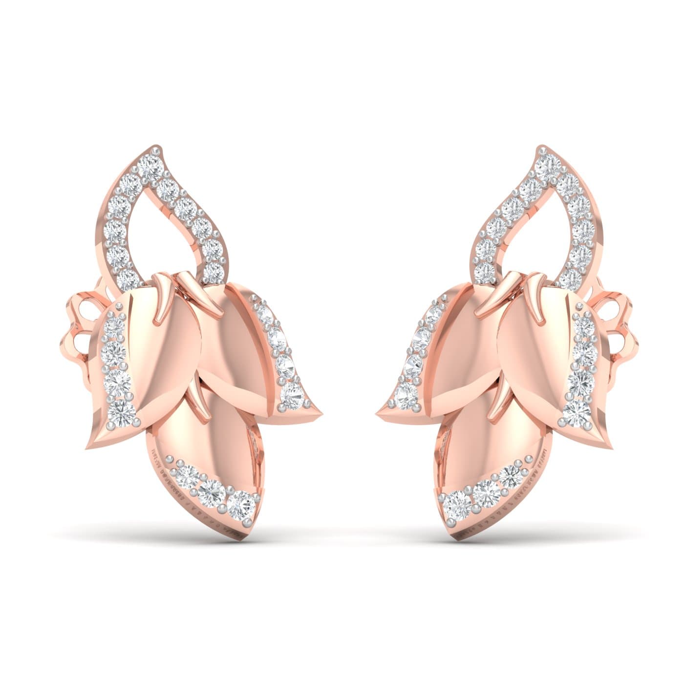Sparkling Petals Diamond Earrings