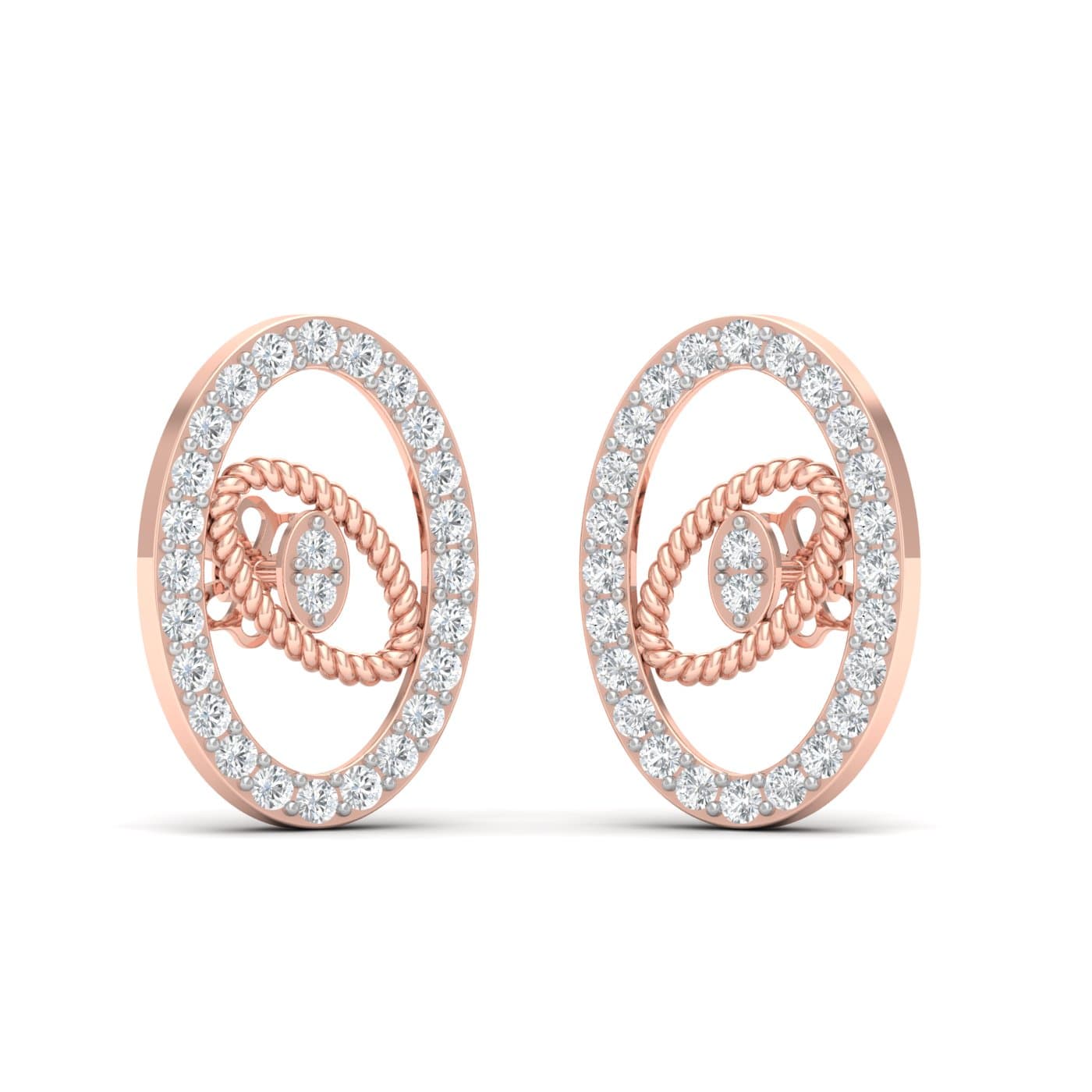 Classic Round Diamond Earrings