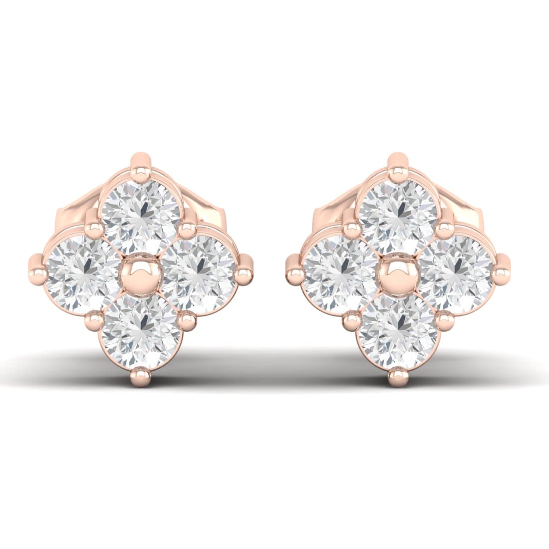 Serene Diamond Stud Earrings