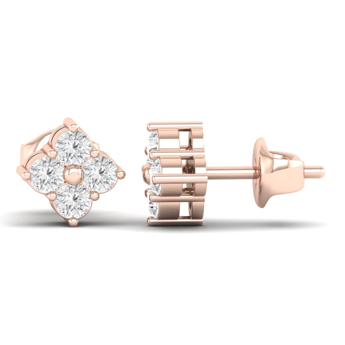 Serene Diamond Stud Earrings