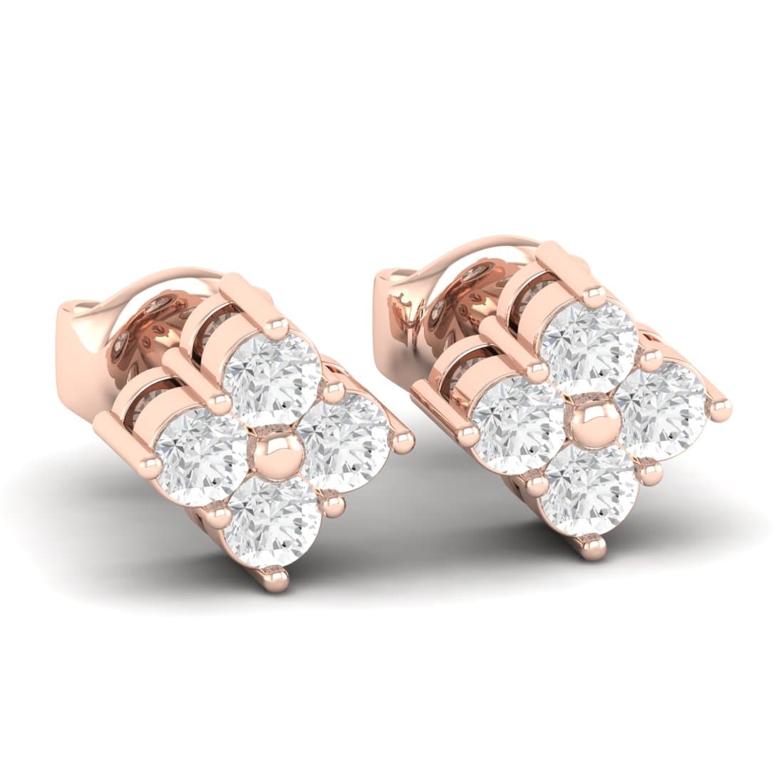 Serene Diamond Stud Earrings
