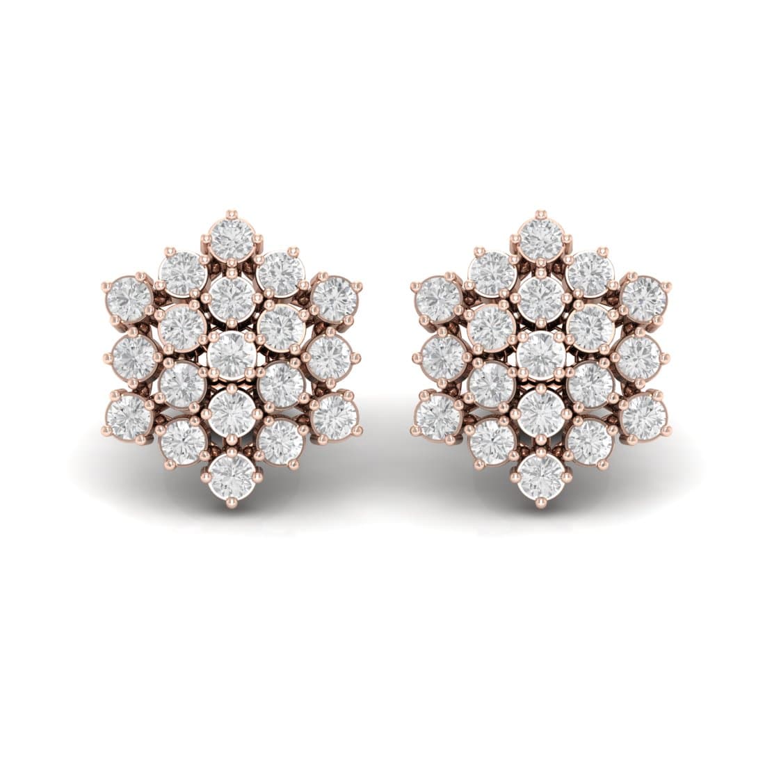 Luna Diamond Stud Earrings