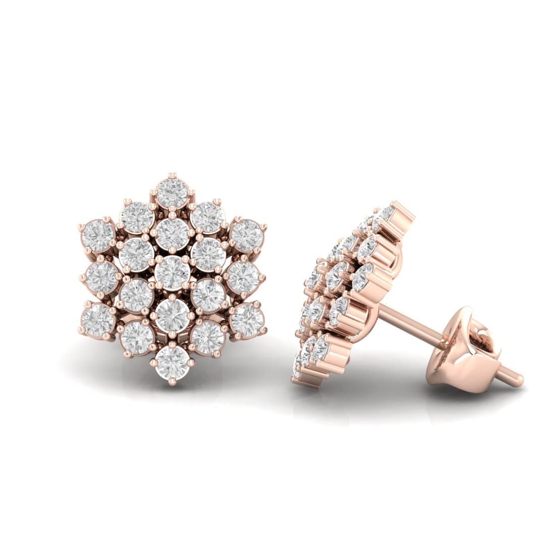 Luna Diamond Stud Earrings