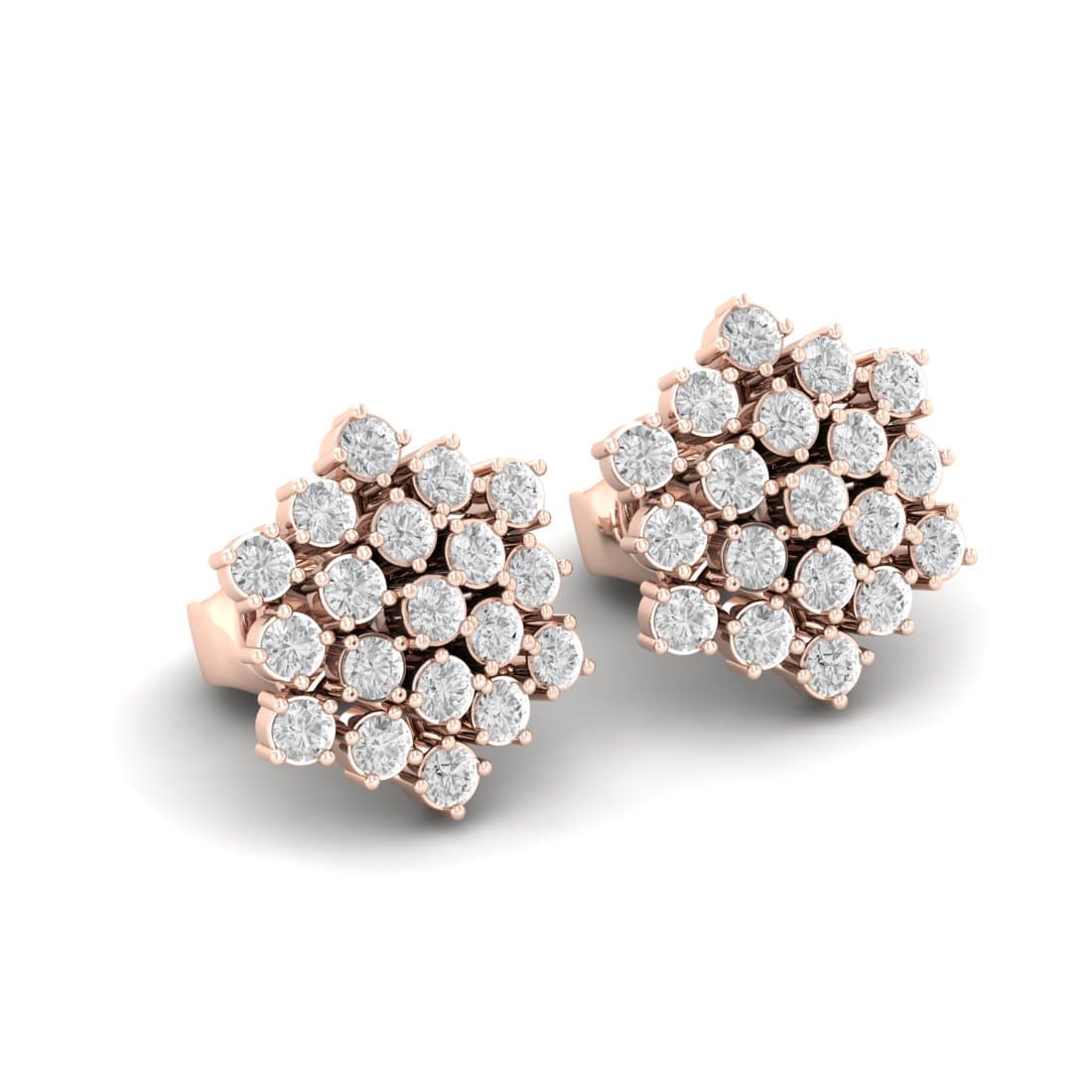 Luna Diamond Stud Earrings