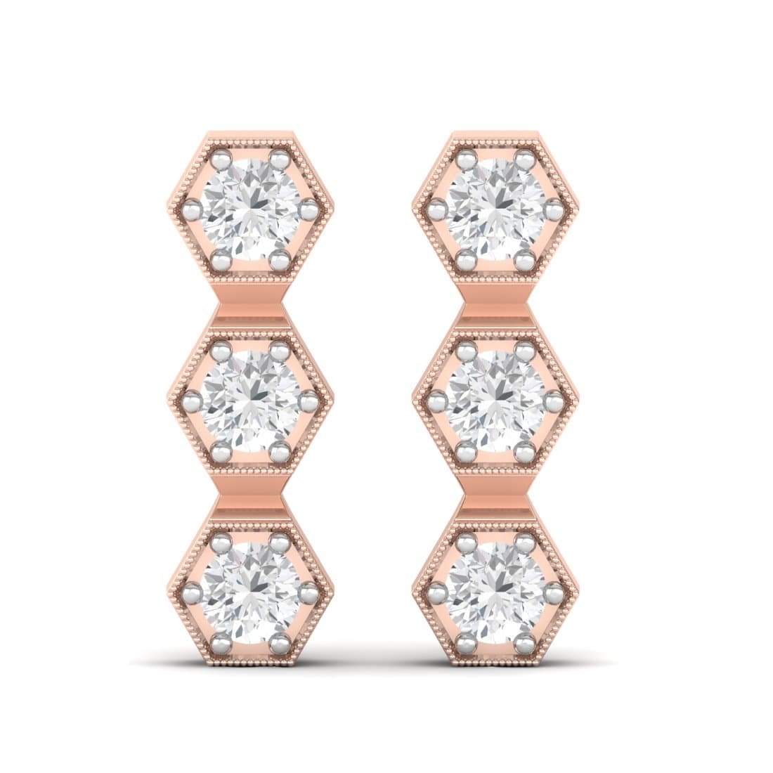 Enduring Drop Diamond Earrings