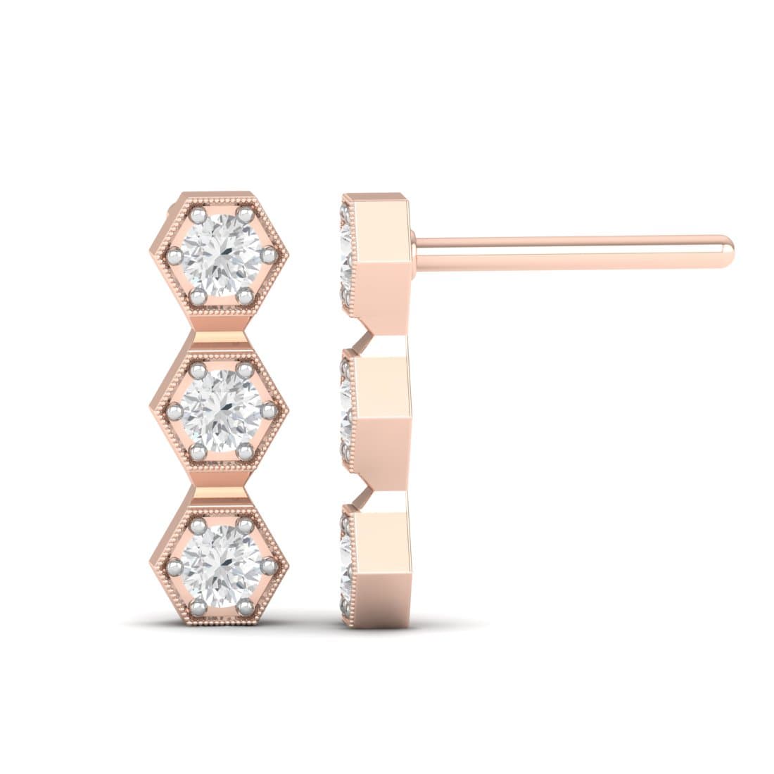 Enduring Drop Diamond Earrings