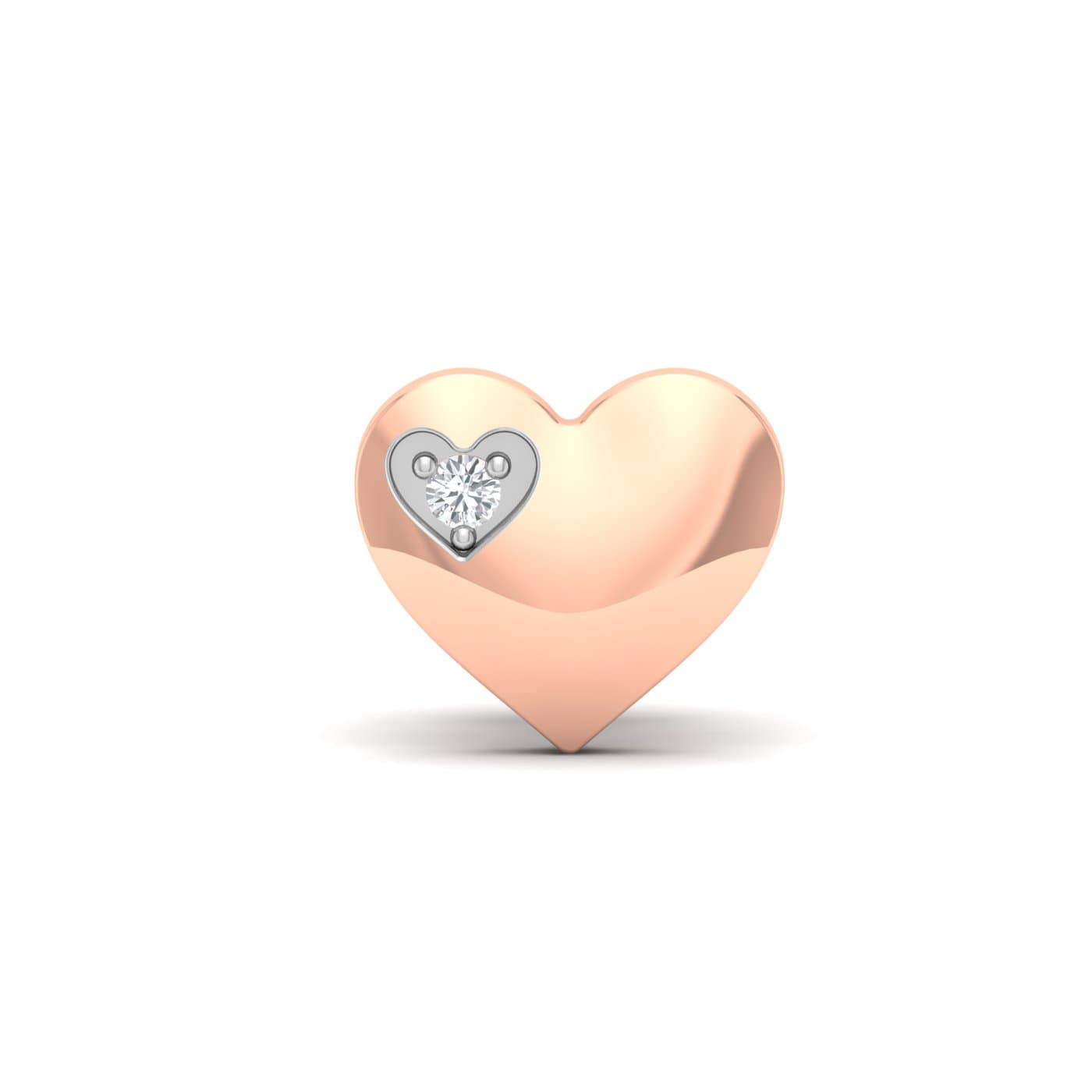 Cute Heart Diamond Earrings