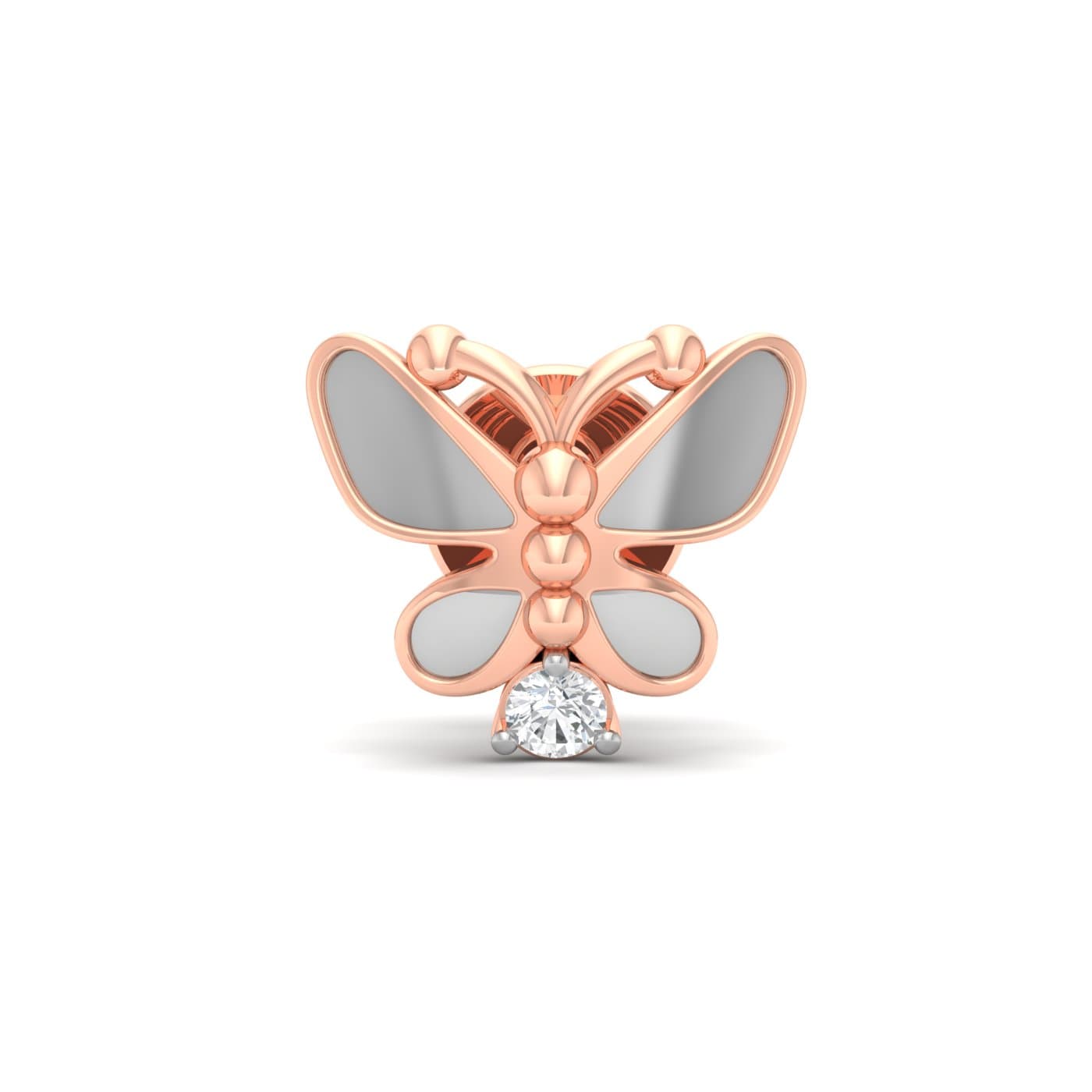 Tiny Butterflys Kids Diamond Earrings