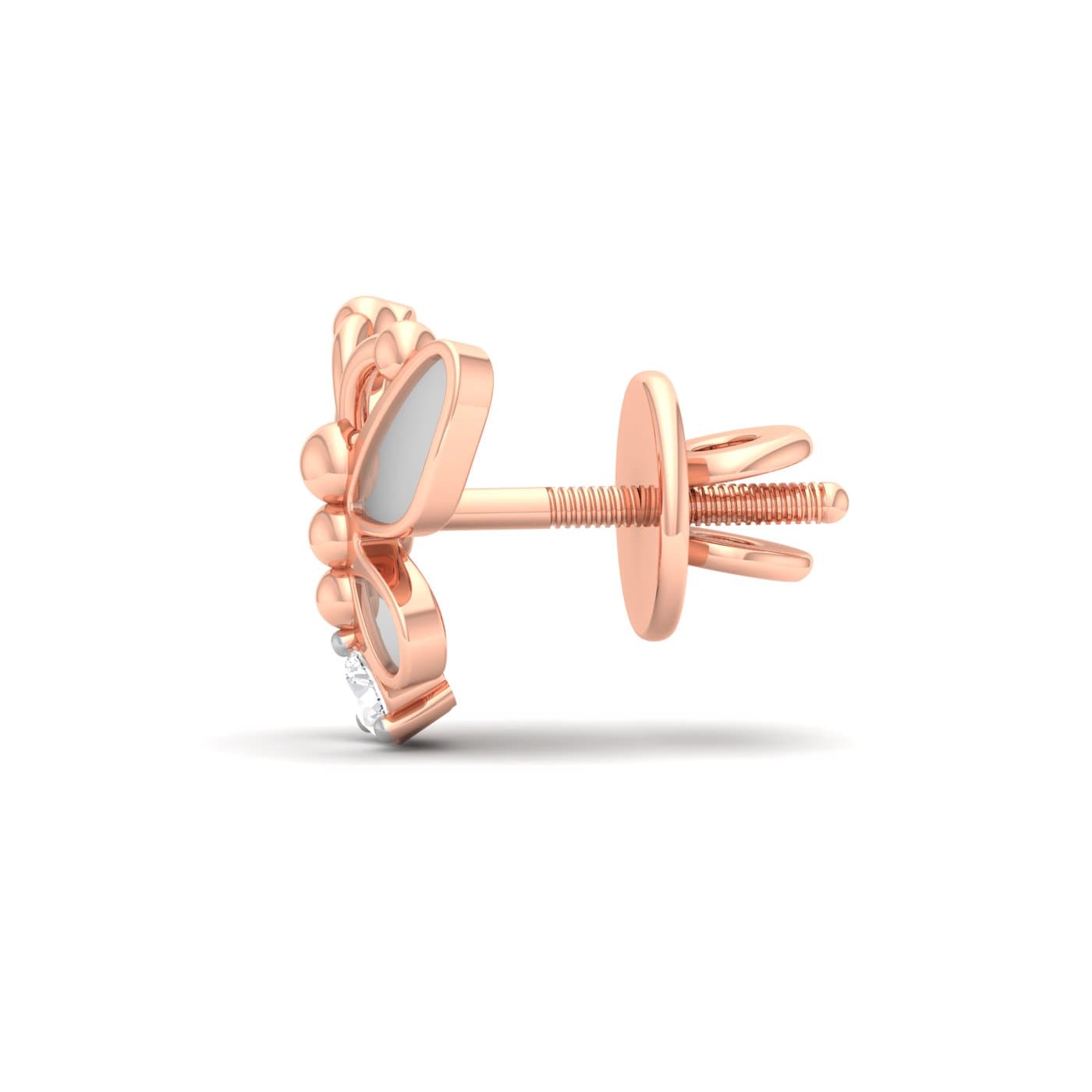 Tiny Butterflys Kids Diamond Earrings