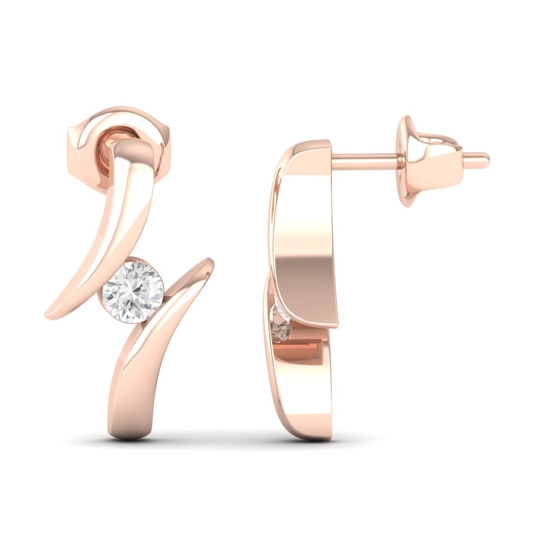 Solo Flew Diamond Earrings