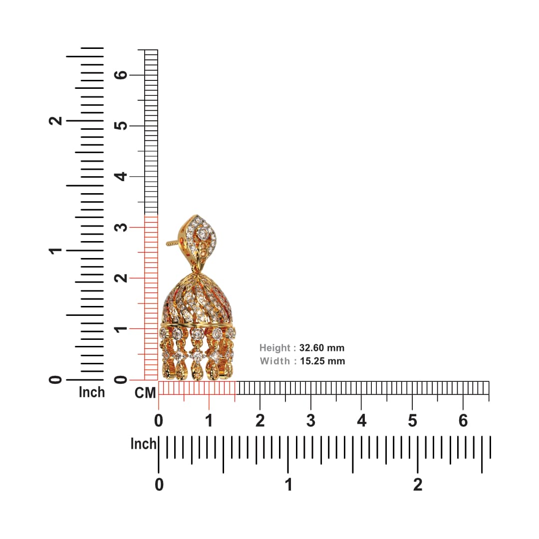 Tribal Wear Diamond Jhumkas