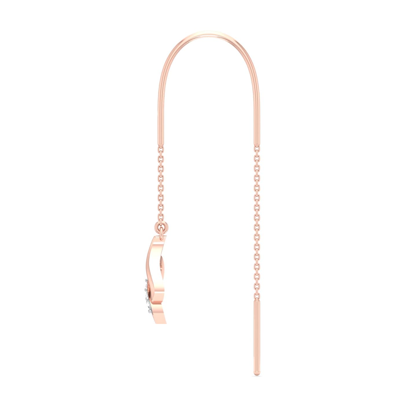 Twirling Dezzels Diamond Sui Dhaga Earrings