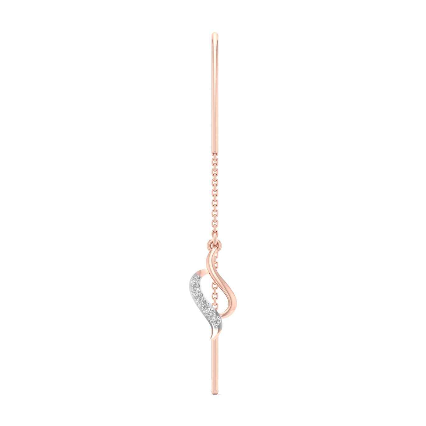 Twirling Dezzels Diamond Sui Dhaga Earrings
