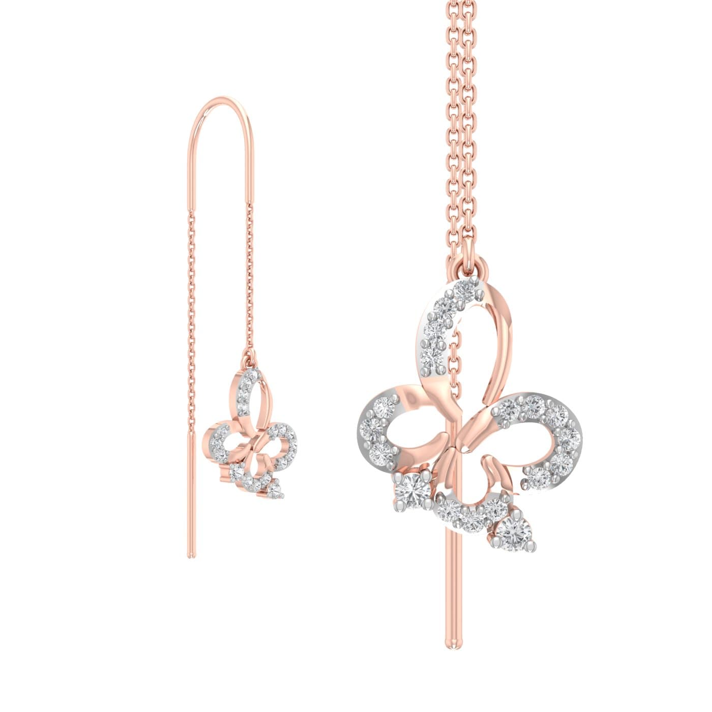 Desire Fleur Diamond Sui Dhaga Earrings