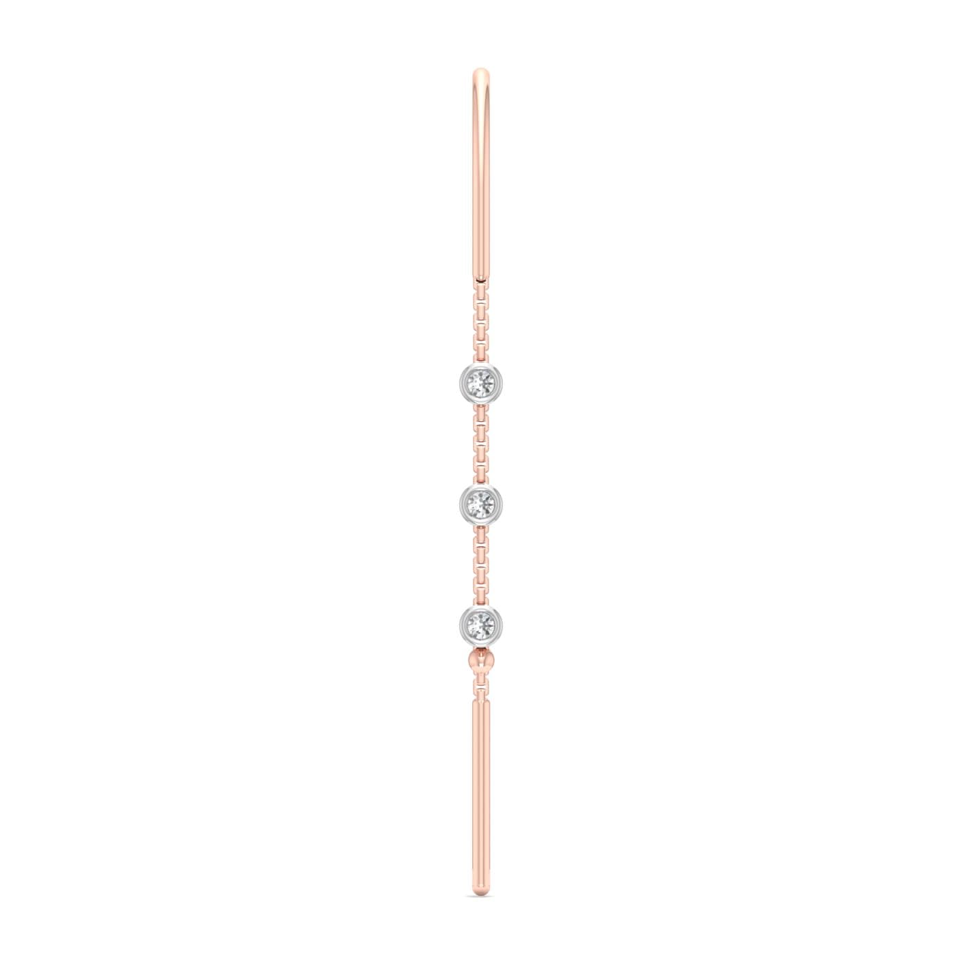 Trinity Circles Cluster Diamond Sui Dhaga Earrings