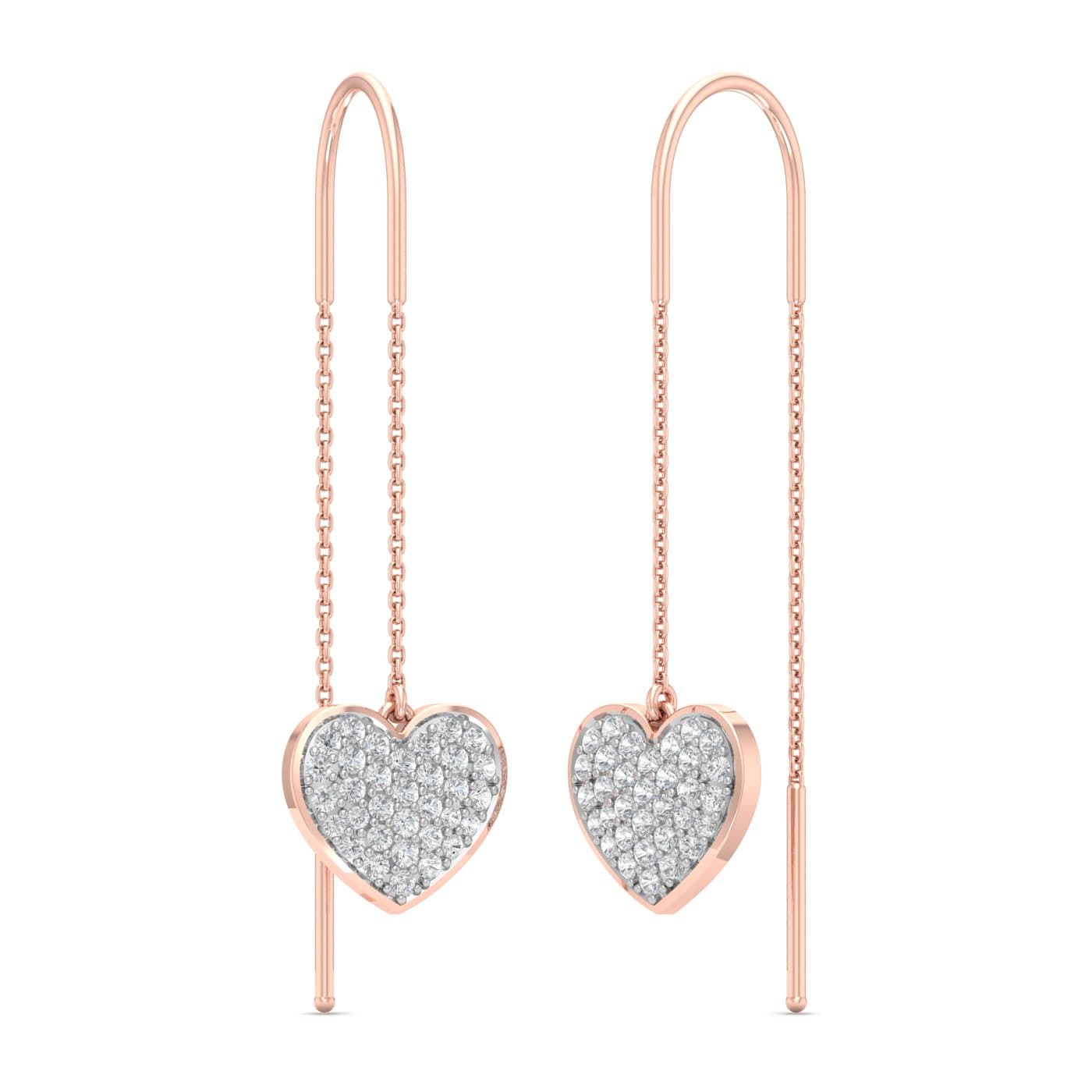 Utopian Heart Diamond Sui Dhaga Earrings