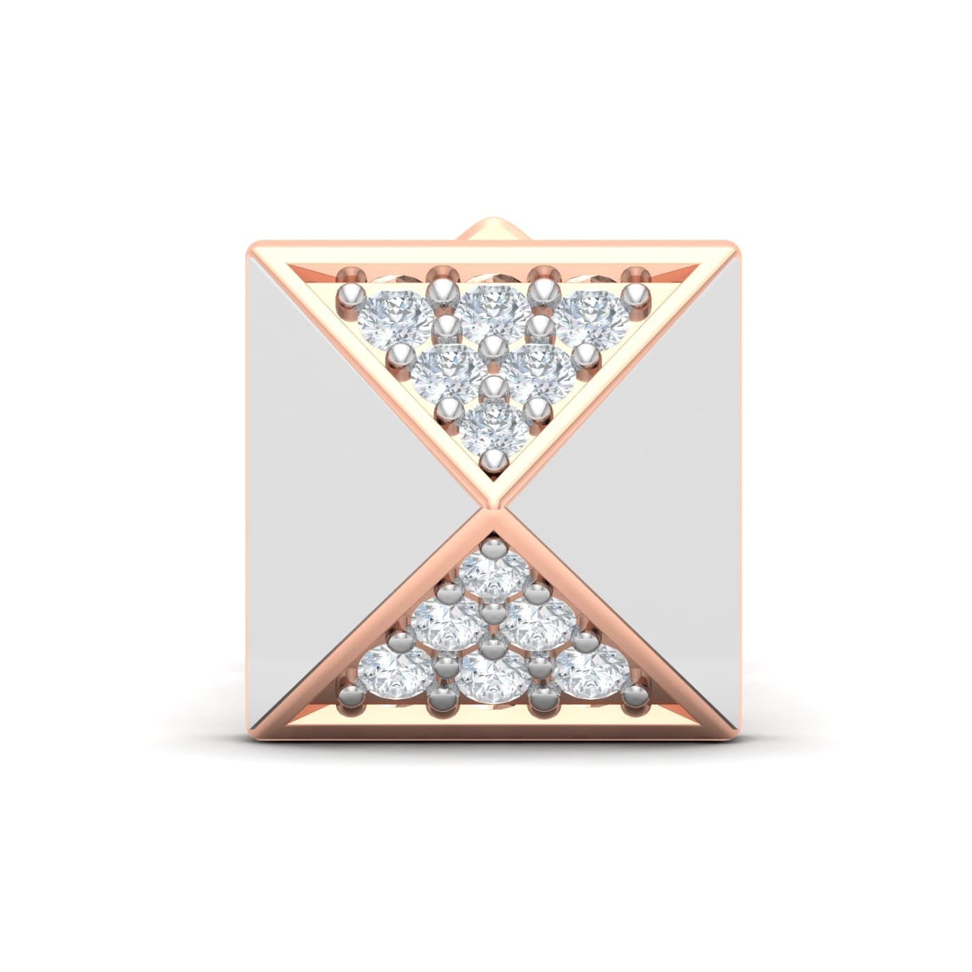 Jeffery Diamond Studs Mens Earring