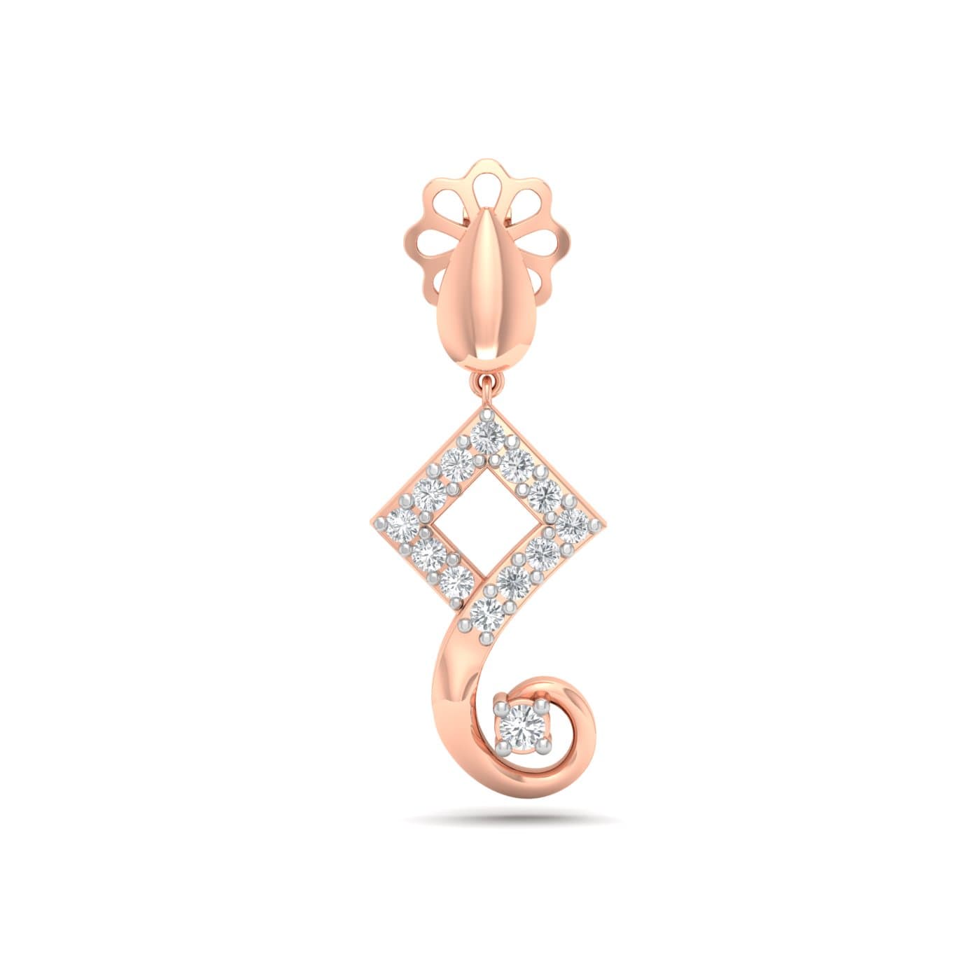 Eleanor Drop Diamond Earrings