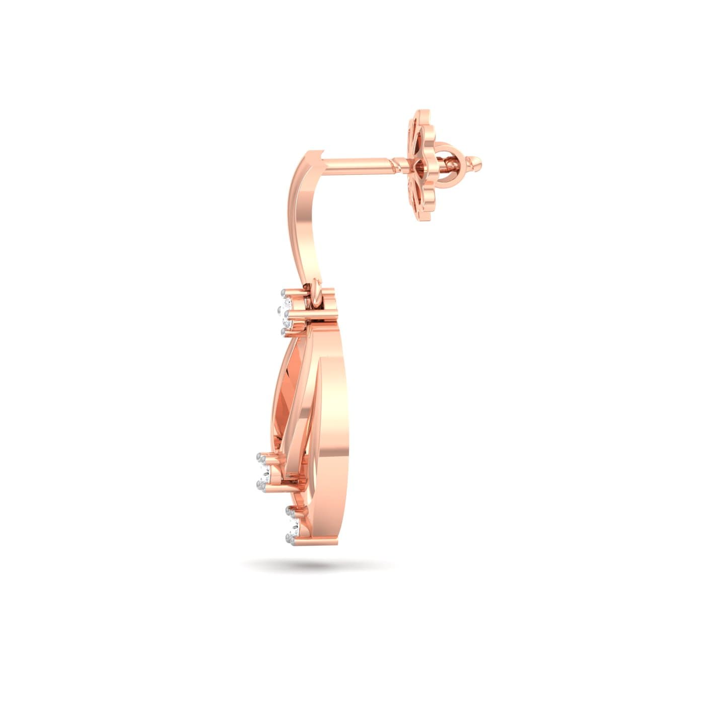 Beehive Diamond Drop Earrings