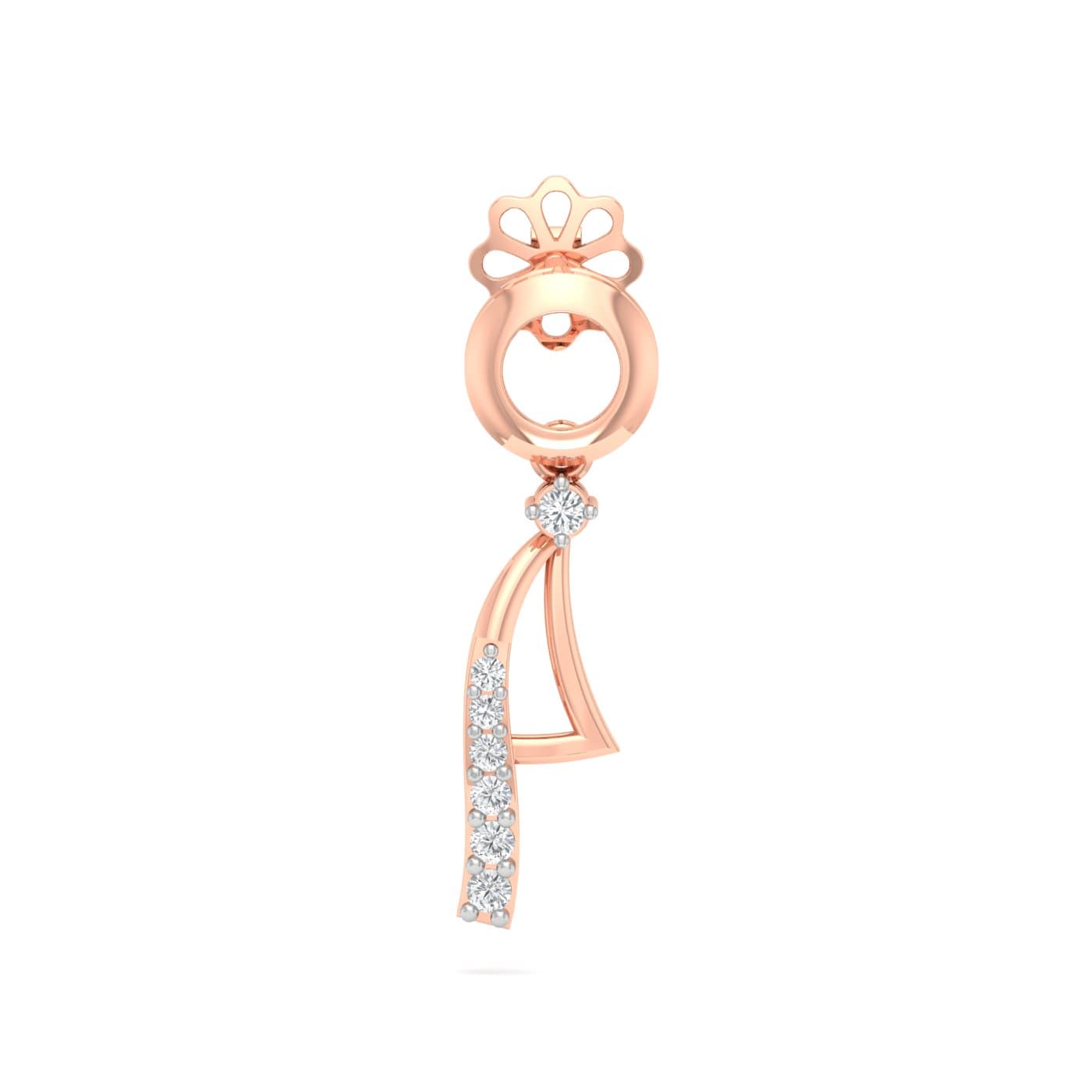 Circulo Drop Diamond Earrings