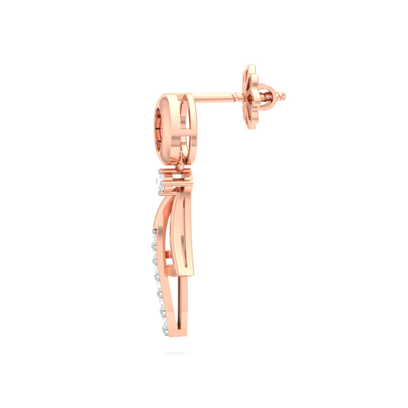 Circulo Drop Diamond Earrings
