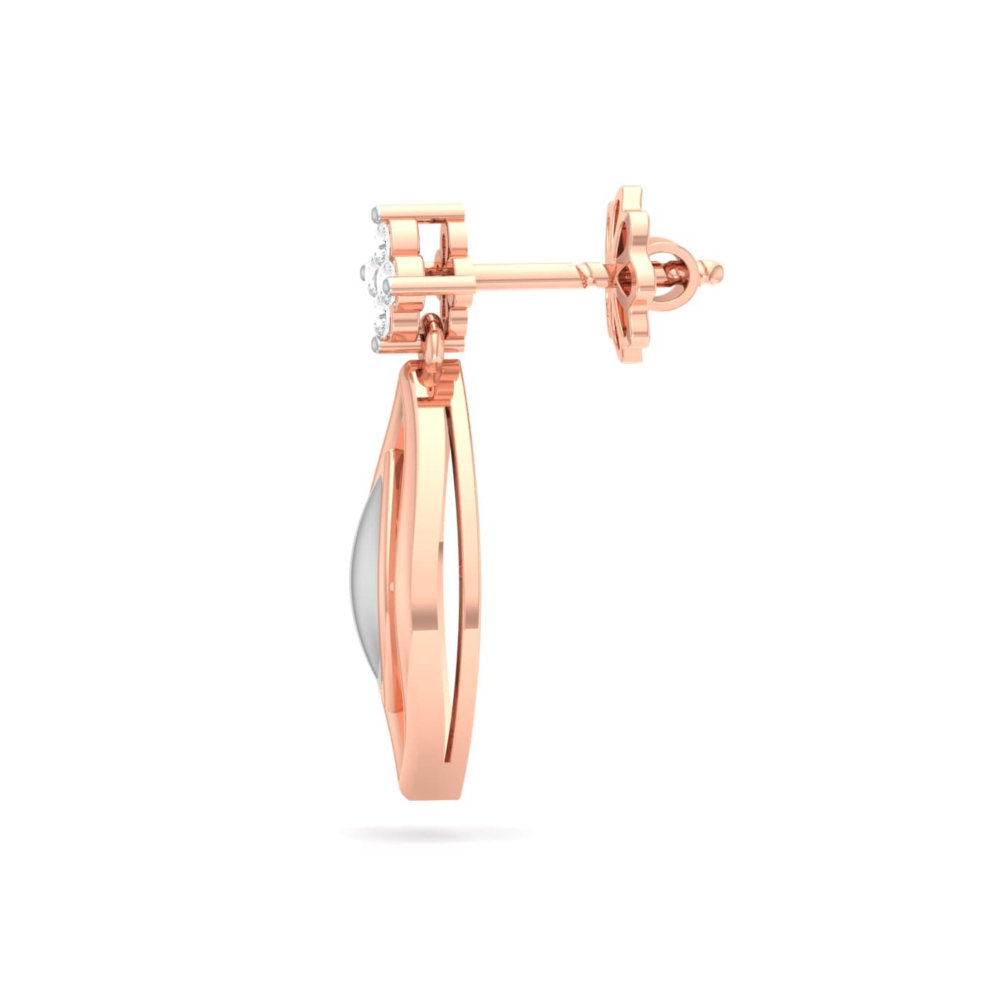 Royal Cluster Drop Diamond Earrings