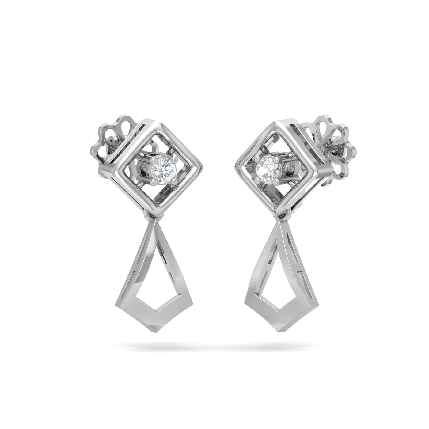 Turvi Diamond Drop Earrings