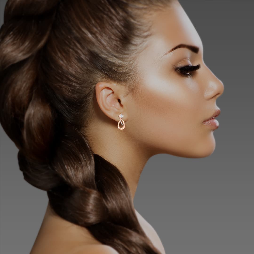 Pera Style Drop Diamond Earrings