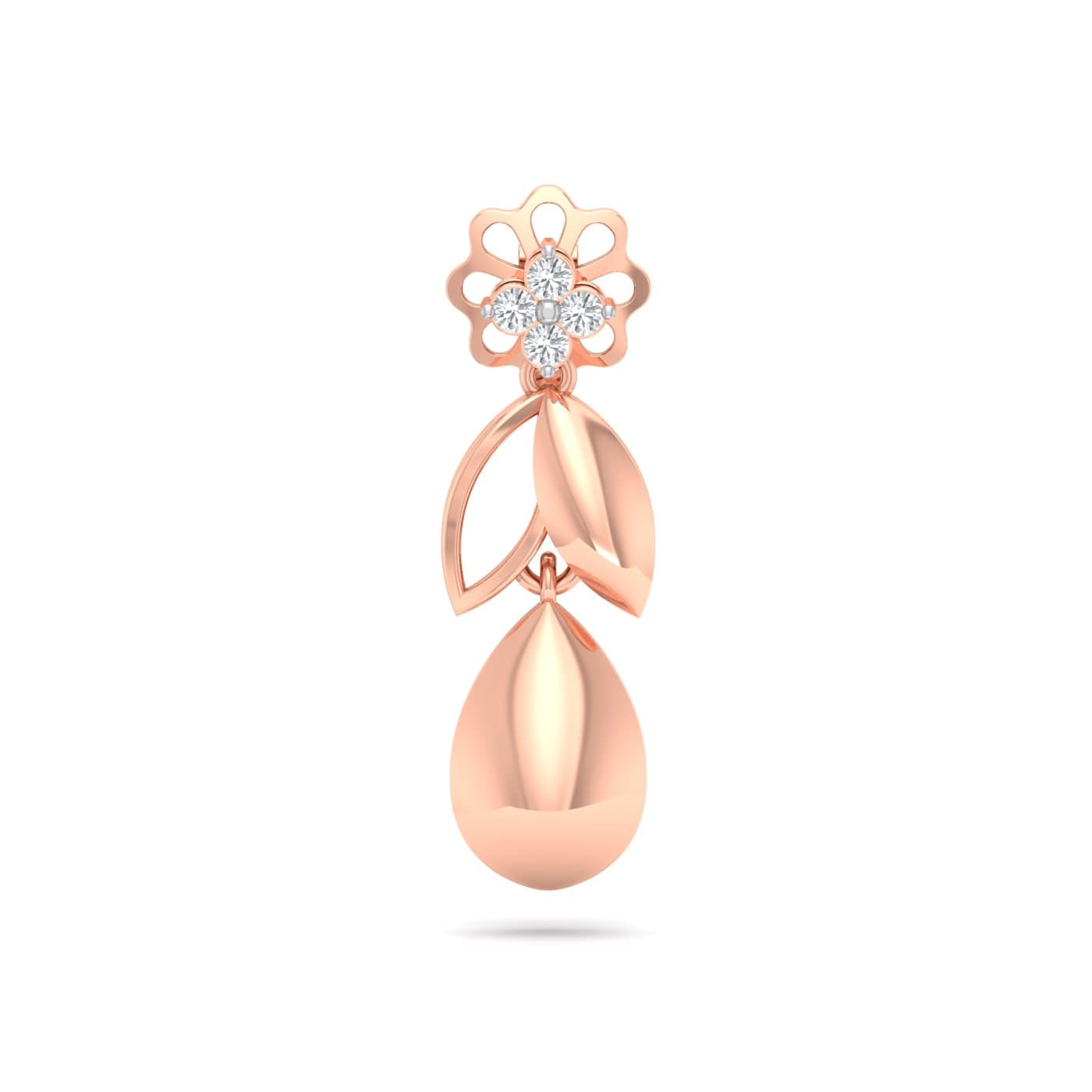 Freesia Diamond Drop Earrings
