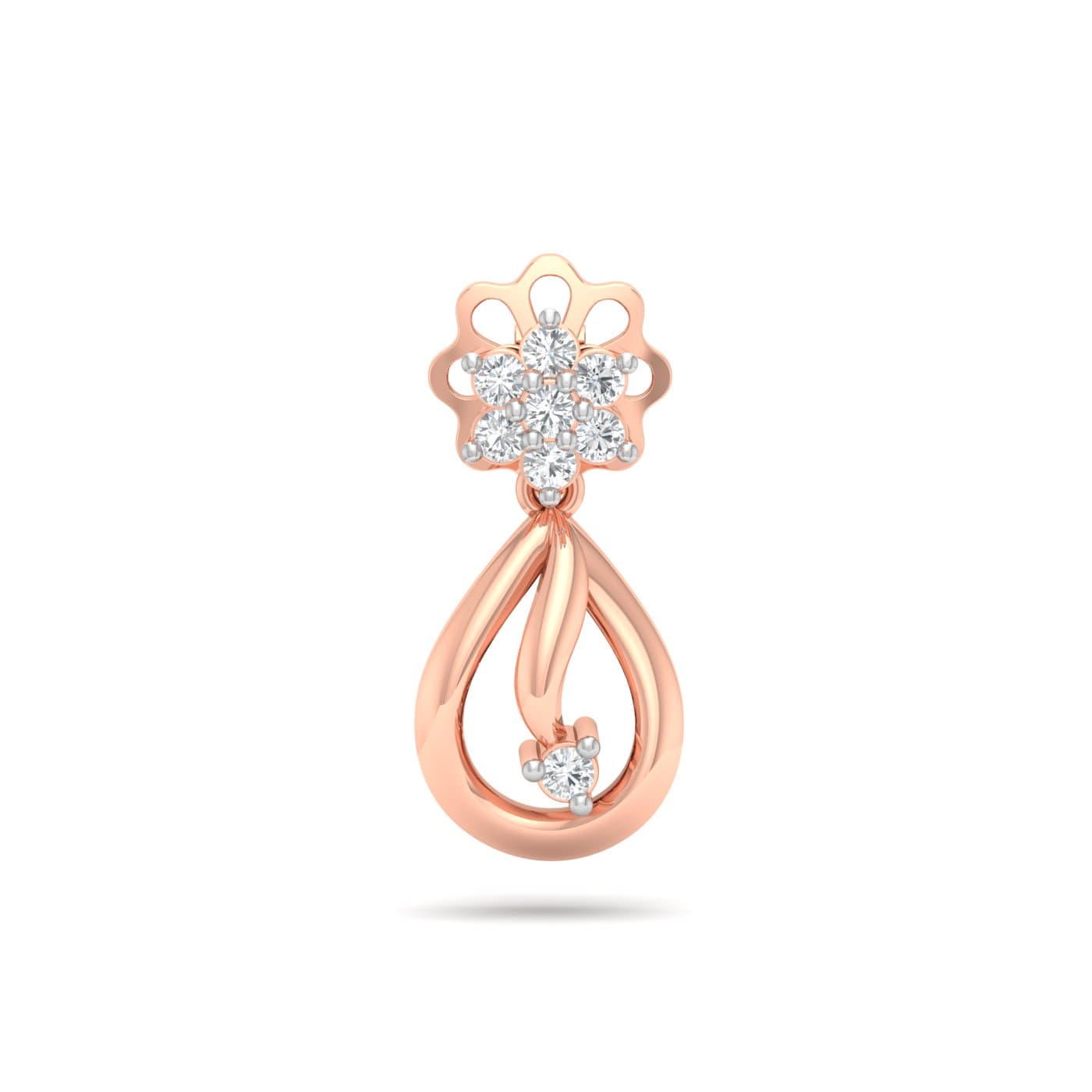 Willow Flower Diamond Earrings