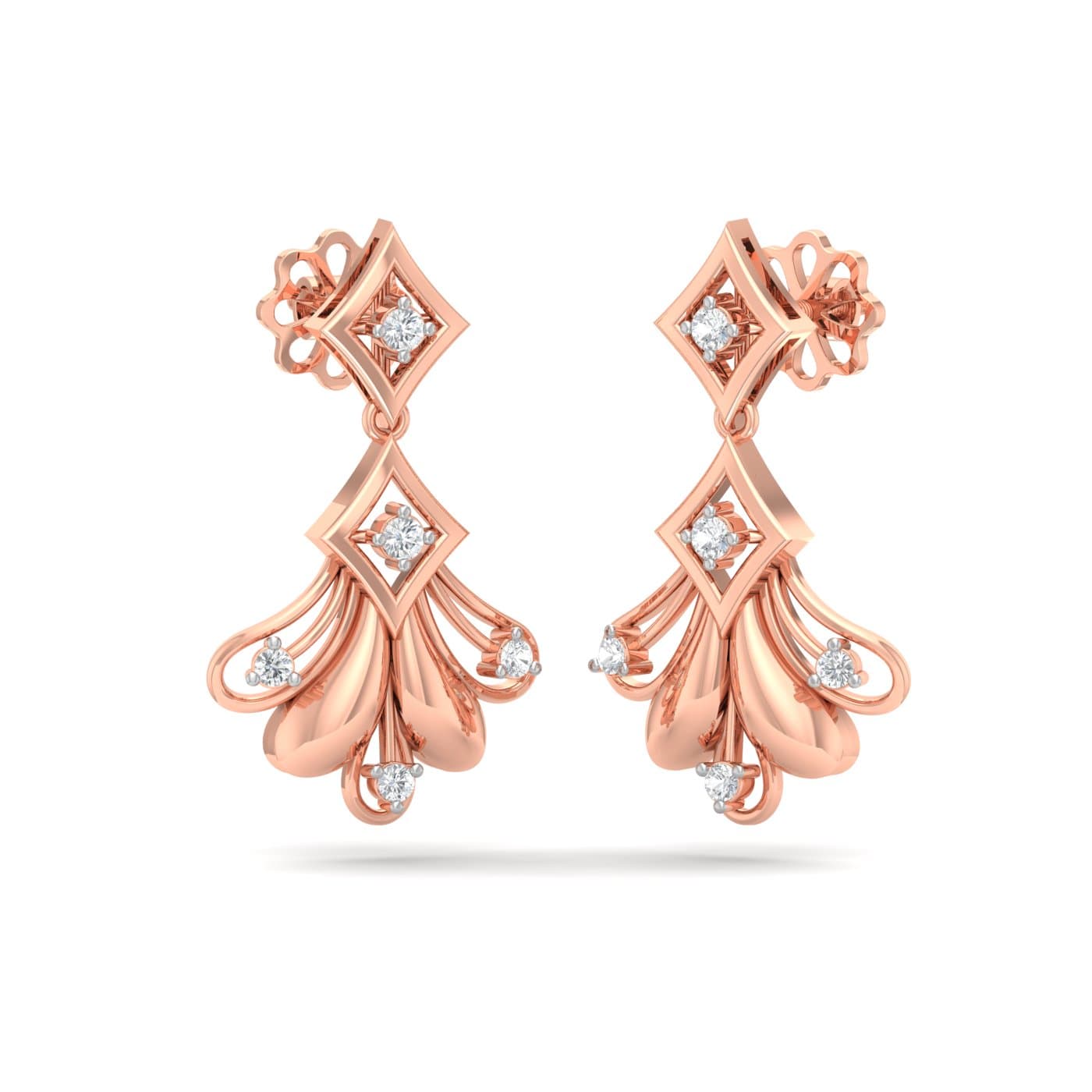 Lily Of The Valley Diamond Earrings