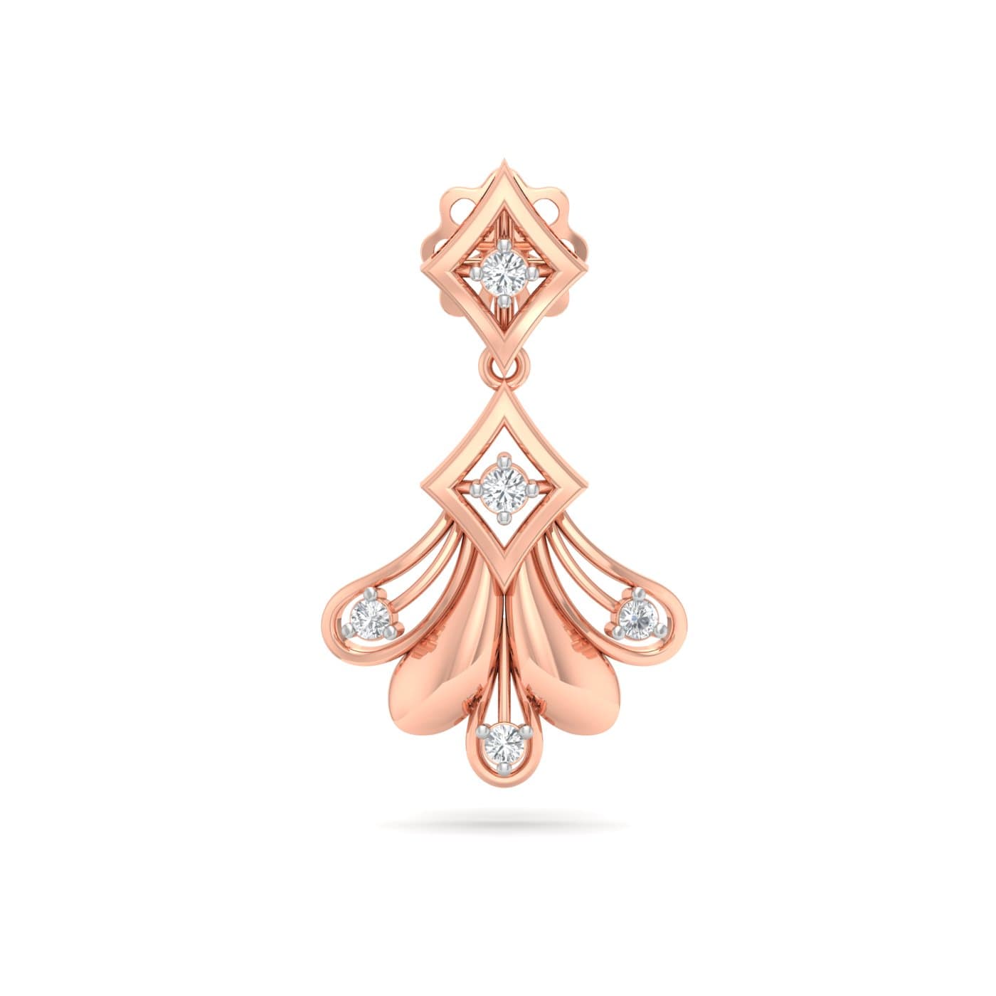 Lily Of The Valley Diamond Earrings