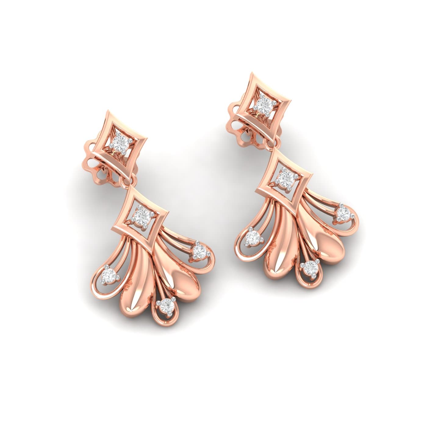 Lily Of The Valley Diamond Earrings