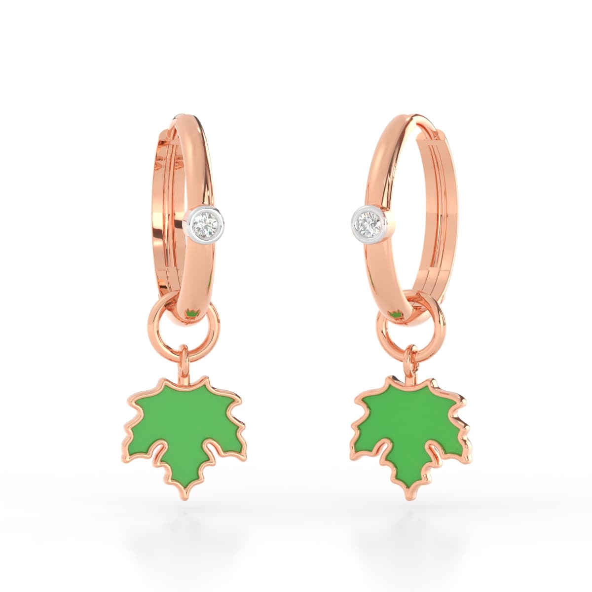Fancy Floral Diamond Earring