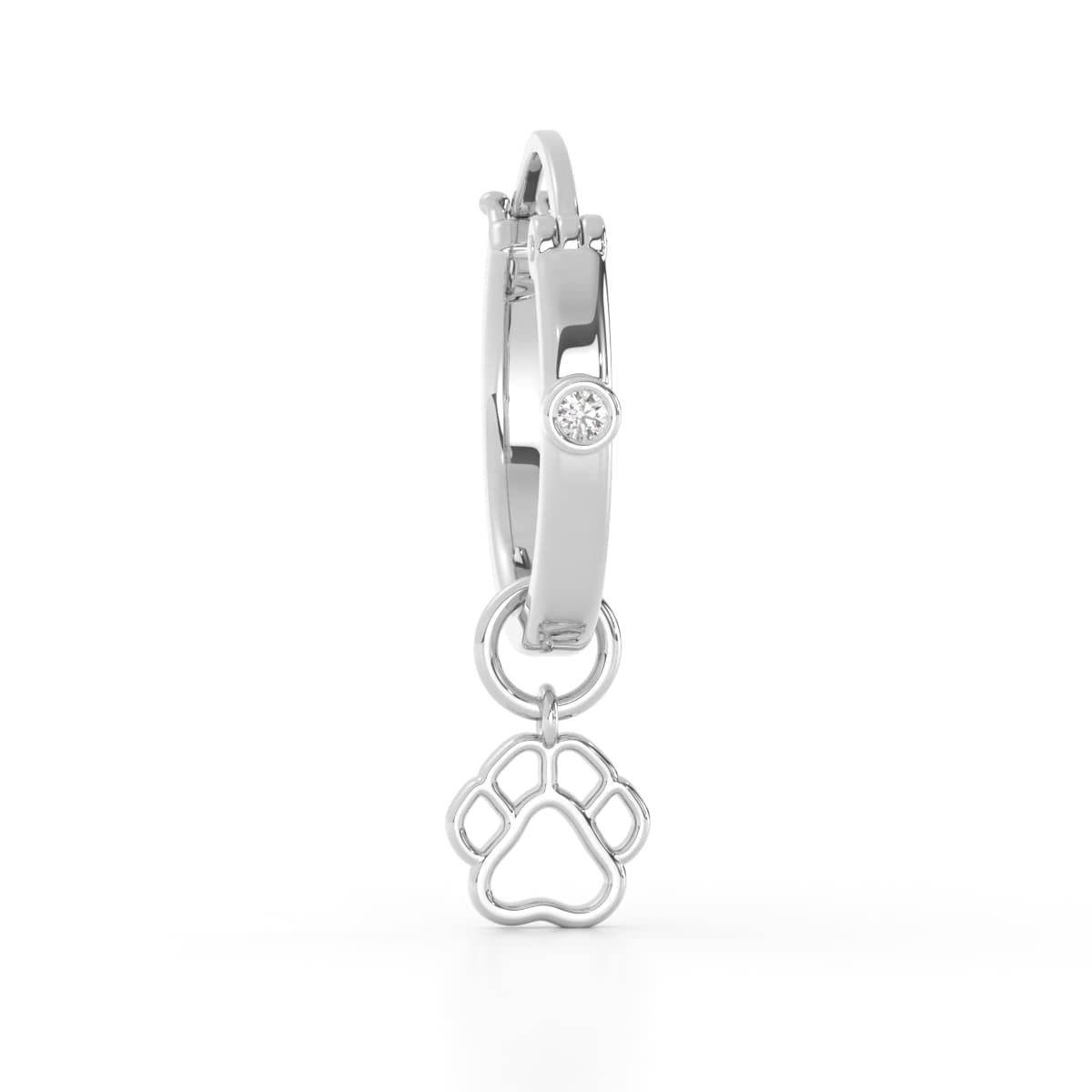 Paw Diamond Earring