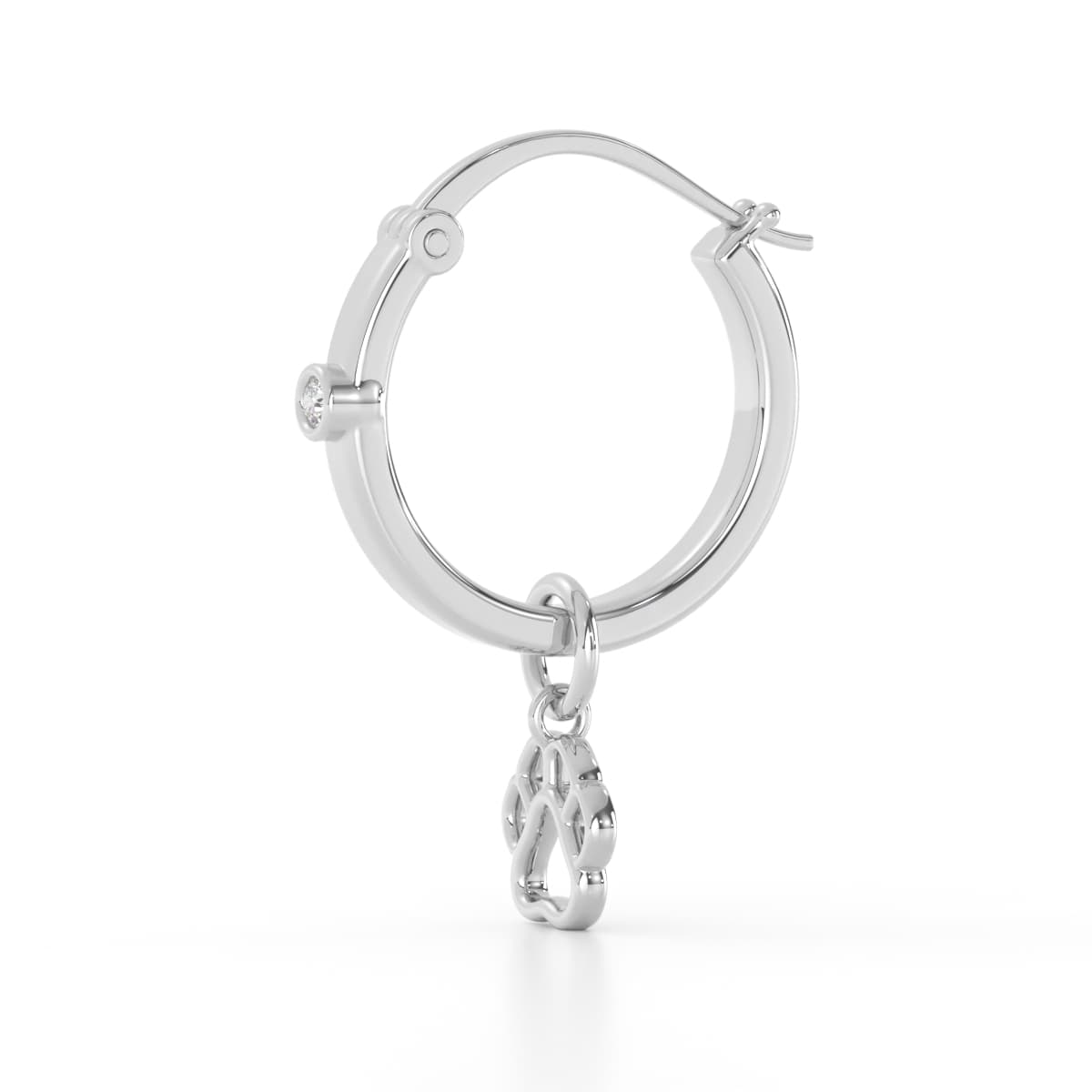 Paw Diamond Earring