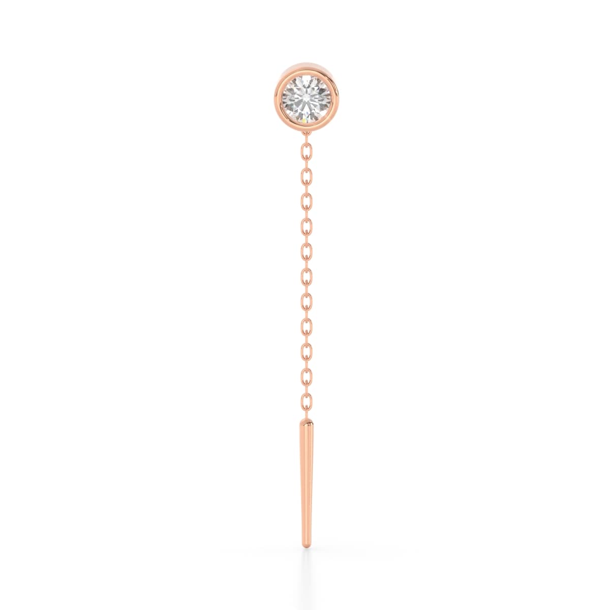 Circle Diamond Sui Dhaga Earrings