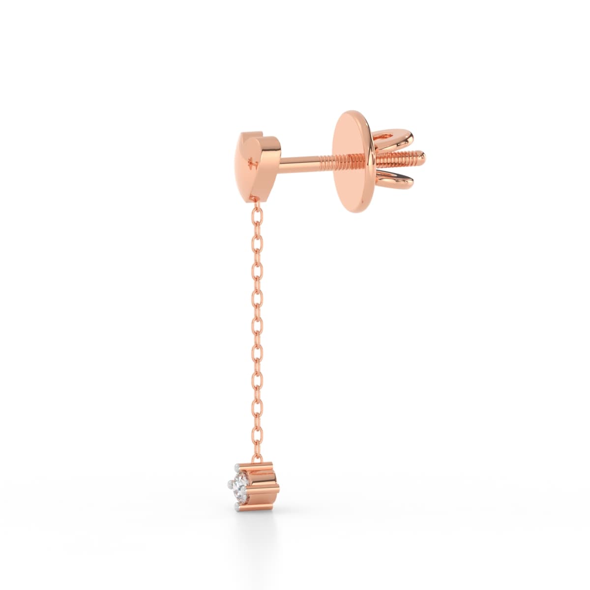 Dotted Heart Shape Sui Dhaga Earrings