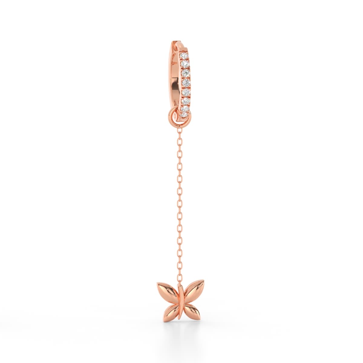 Butterfly Gold Sui Dhaga Earrings