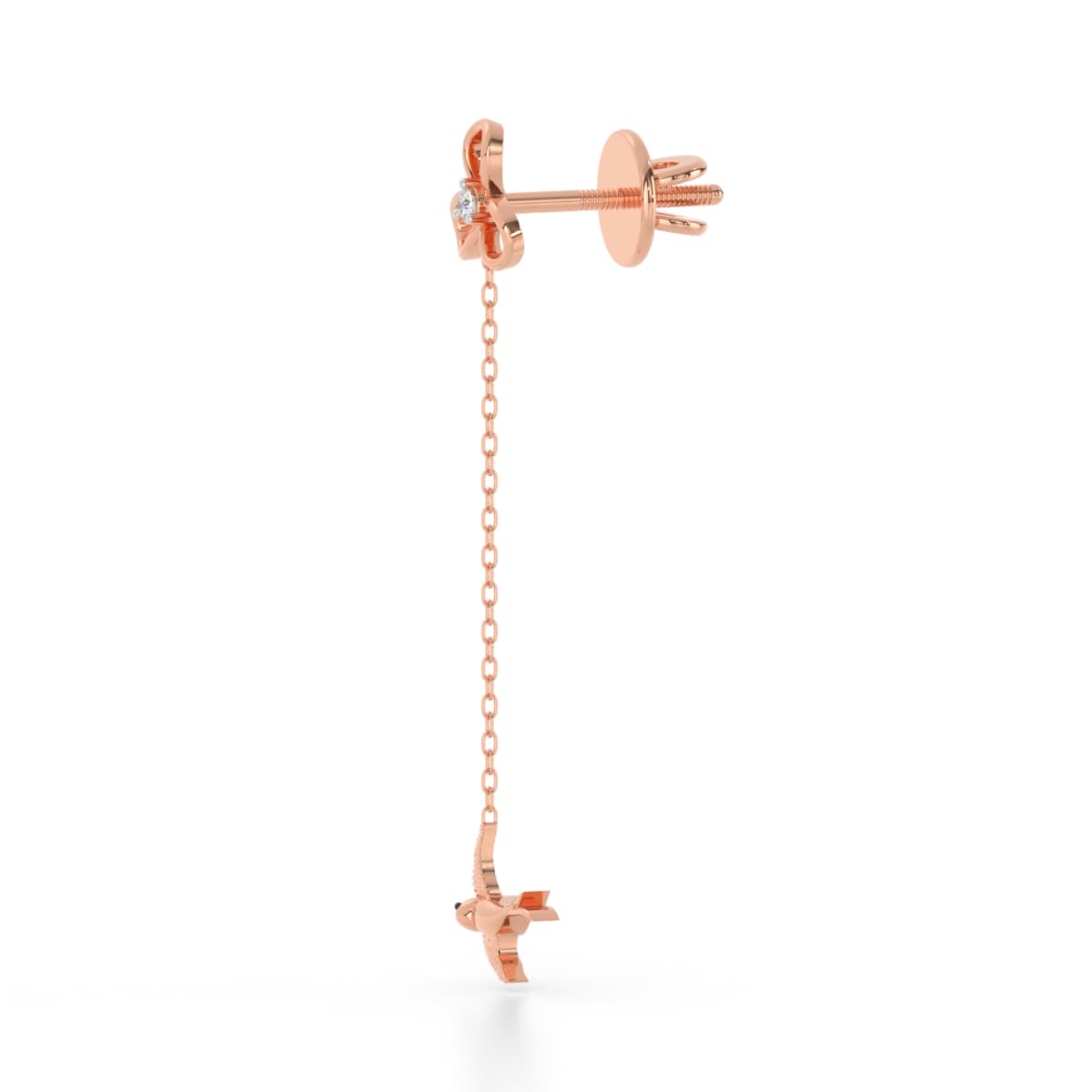 Flying Bird Diamond Sui Dhaga Earrings