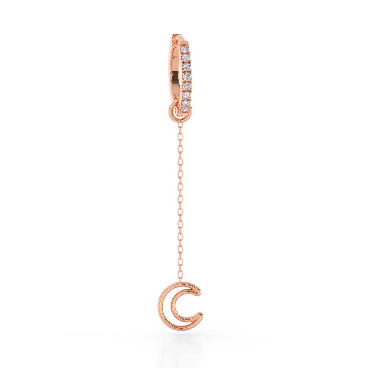 Star Moon Diamond Sui Dhaga Earrings