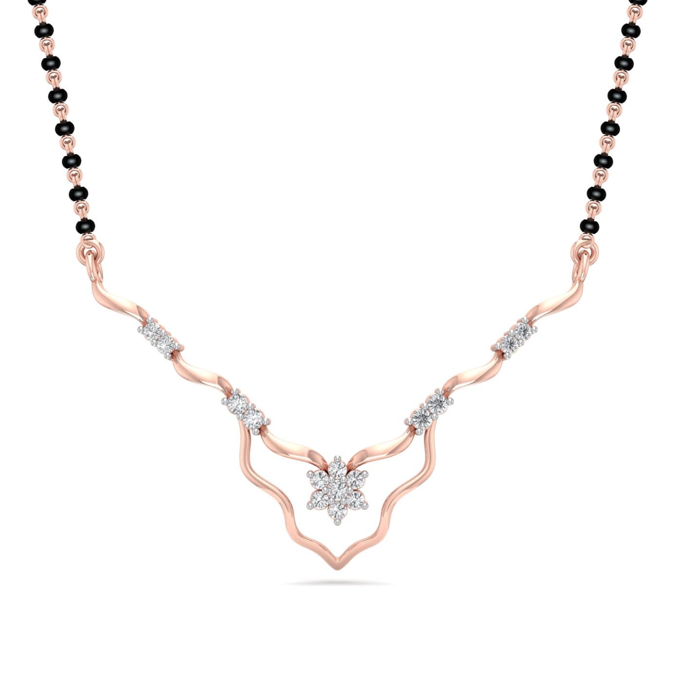 Leena Cluster Diamond Mangalsutra
