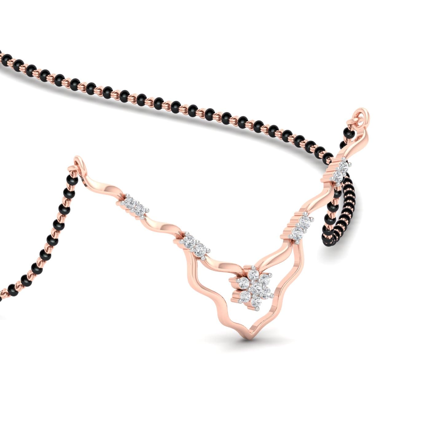 Leena Cluster Diamond Mangalsutra