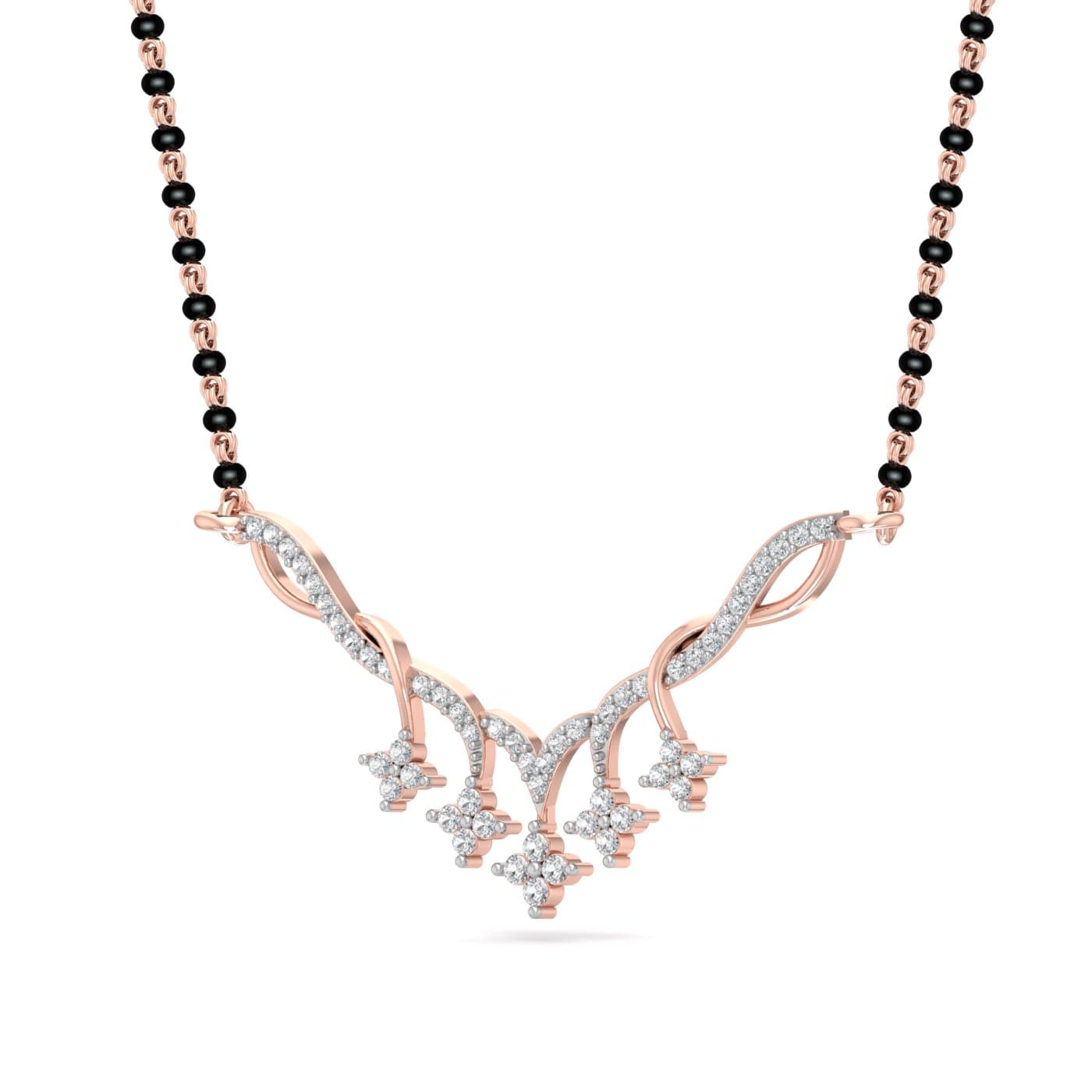 Classic Twisted Diamond Mangalsutra