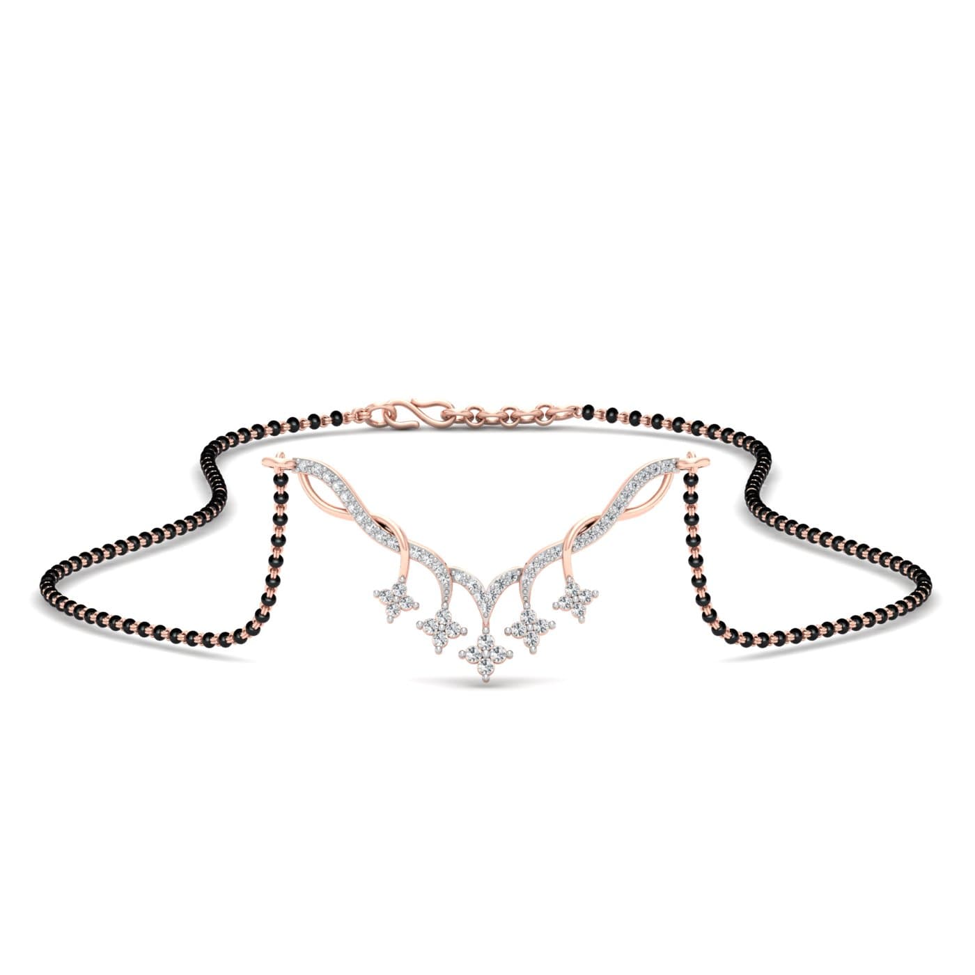 Classic Twisted Diamond Mangalsutra
